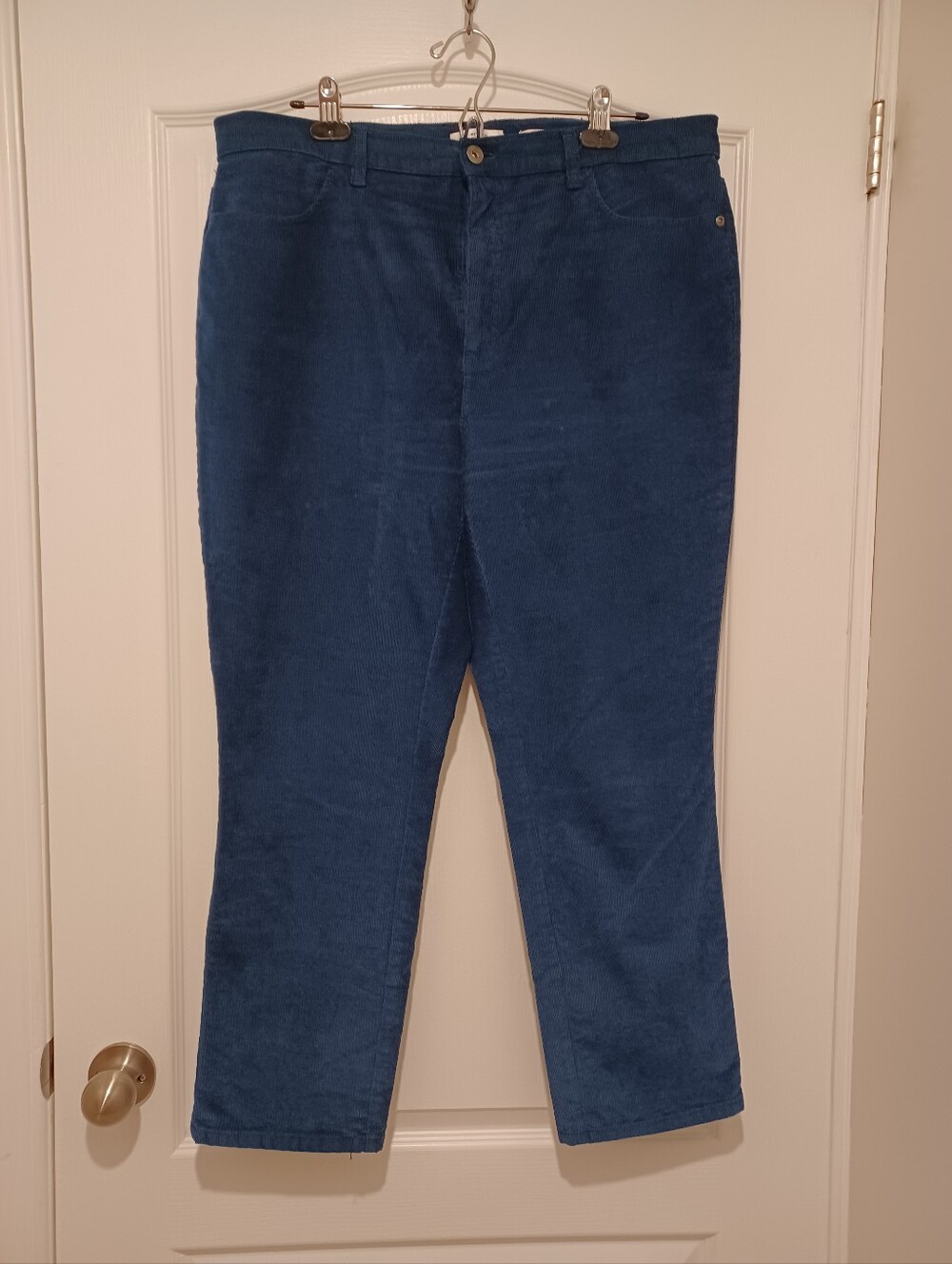 Northern Reflections Blue Corduroy Straight-Leg Pants